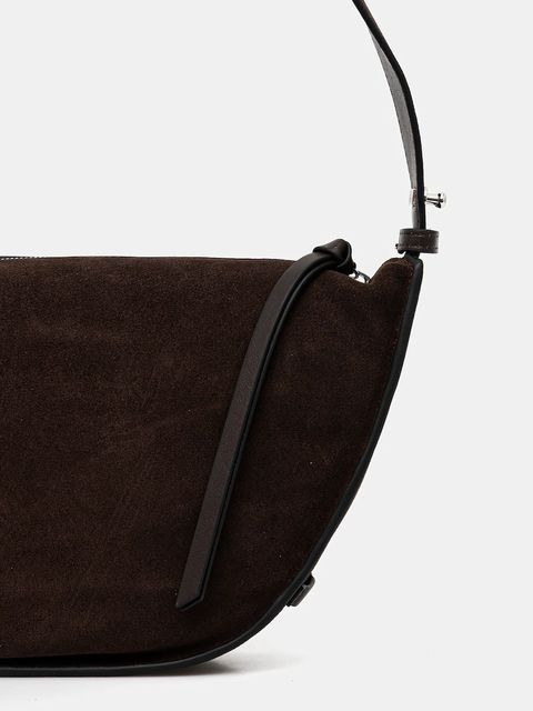 Marc O'Polo torebka zamszowa kolor brązowy 5000009153