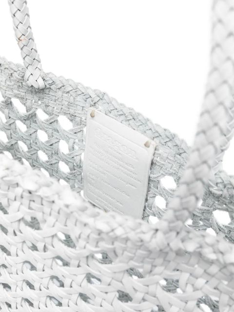 DRAGON DIFFUSION NS Cannage tote bag - White