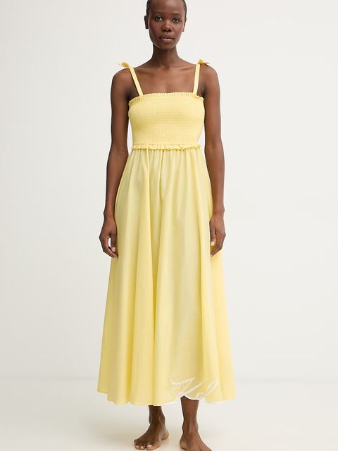 Karl Lagerfeld sukienka letnia bawełniana - zdjęcie produktu nr 1