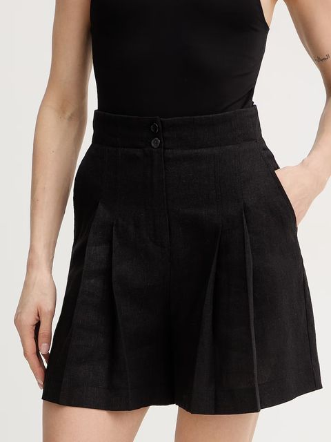 Twinset szorty z dodatkiem lnu