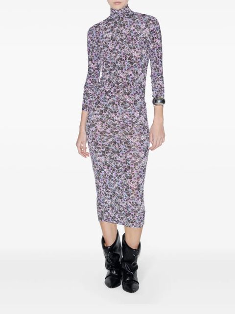 ISABEL MARANT Vanessa midi dress - Purple - zdjęcie produktu nr 2