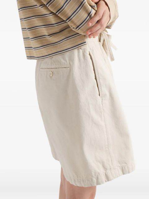 Prada old gabardine bermudas - Neutrals