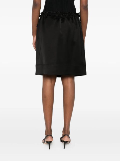 TOTEME drawstring mini skirt - Black