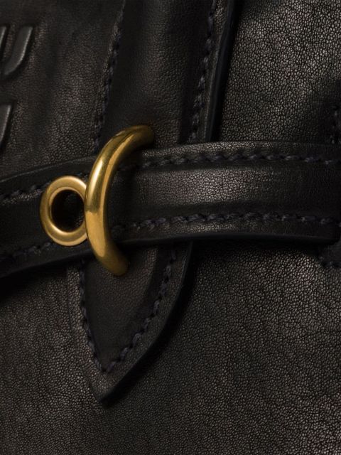 Miu Miu Aventure leather tote bag - Black