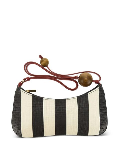 Jacquemus striped bead shoulder bag - Black - zdjęcie produktu nr 2