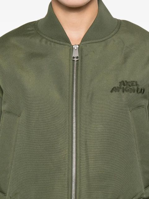 Axel Arigato Lola logo-embroidered bomber jacket - Green