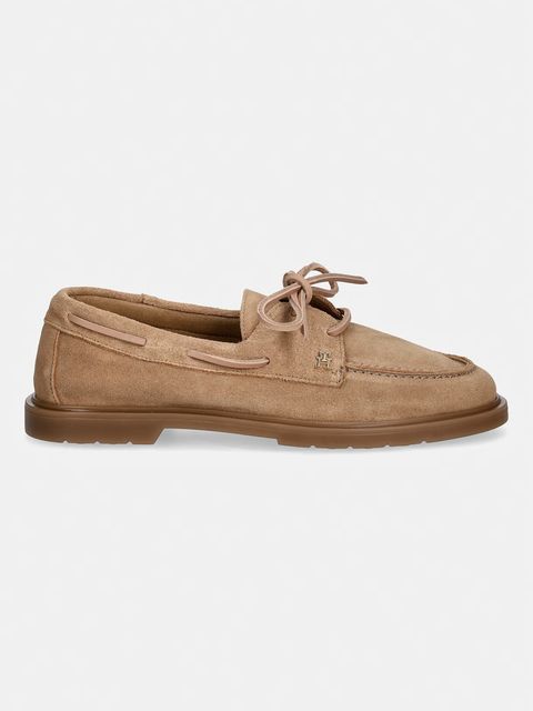 Tommy Hilfiger mokasyny damskie zamszowe LIGHT SUEDE BOAT SHOE - zdjęcie produktu nr 1