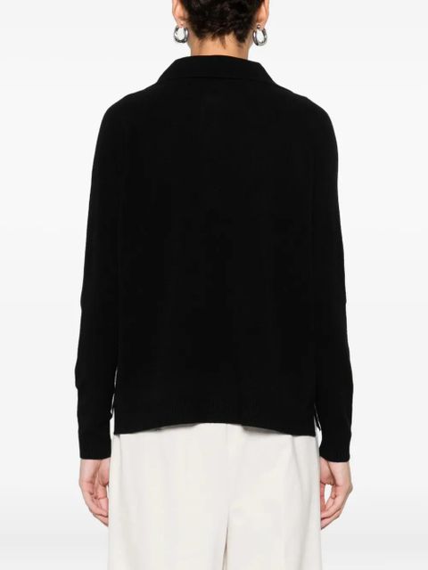 SOLOTRE V-neck sweater - Black - zdjęcie produktu nr 2