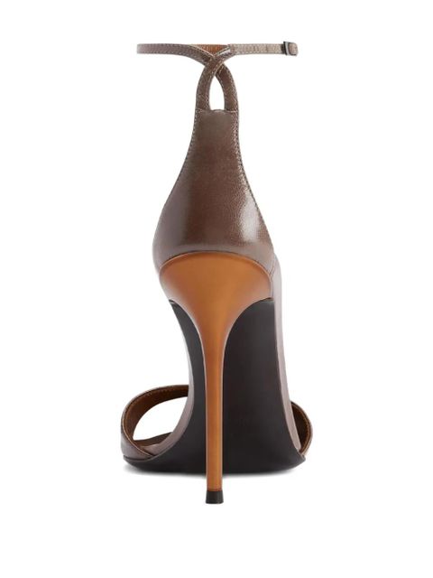 Giuseppe Zanotti 105mm Intriigo ankle-strap pointed-toe sandals - Brown