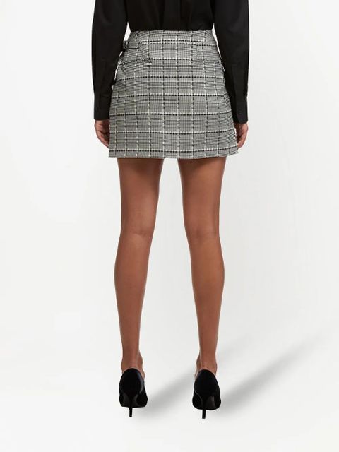 WARDROBE.NYC wrapped mini skirt - Black