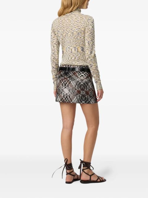 Missoni patterned high-neck top - Yellow