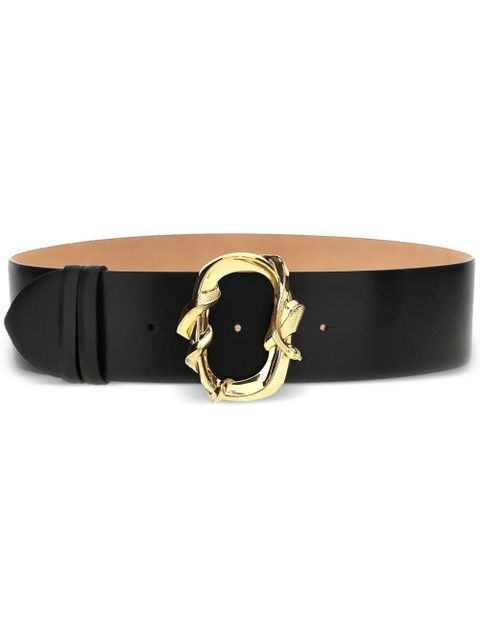 Alexander McQueen Snake-bucke belt - Black - zdjęcie produktu nr 1