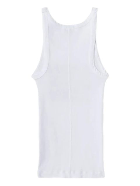 RE/DONE ribbed graphic tank - White