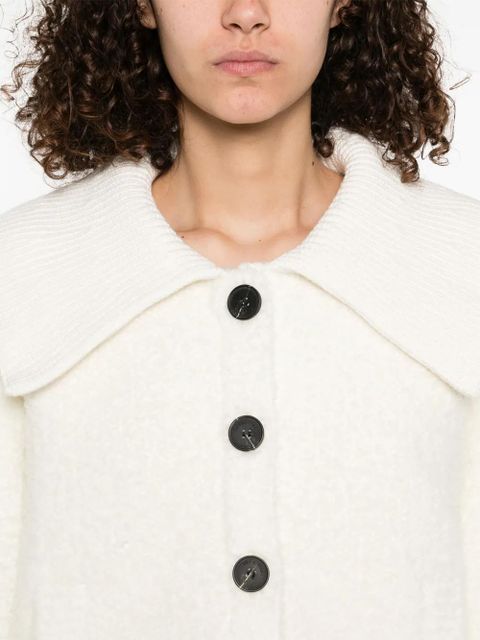 Self-Portrait thick-knit cardigan - Neutrals