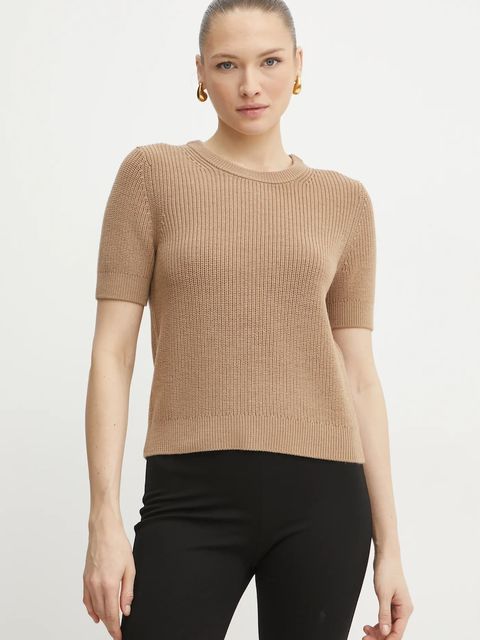 MICHAEL Michael Kors sweter wełniany damski kolor beżowy MF4612JF2G - zdjęcie produktu nr 2