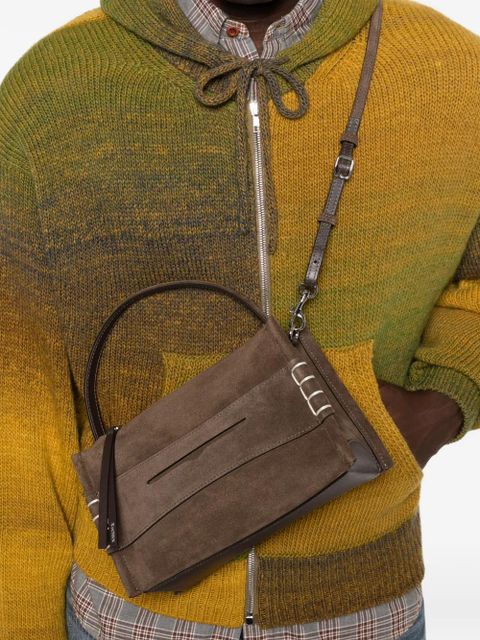 JW Anderson small loafer suede top handle bag - Brown - zdjęcie produktu nr 2