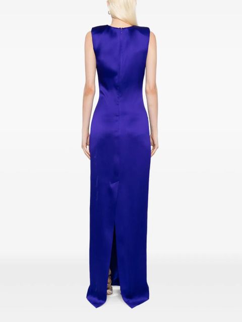 TOM FORD ruched detailing evening dress - Purple