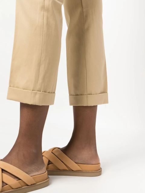 TWINSET cropped straight-leg trousers - Neutrals