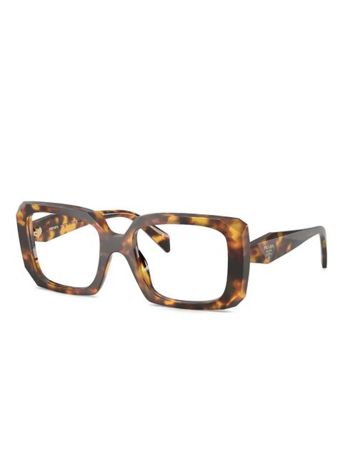Prada Eyewear square-frame tortoiseshell glasses - Brown - zdjęcie produktu nr 1