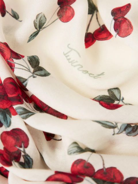 TWINSET cherry print scarf - Neutrals - zdjęcie produktu nr 2