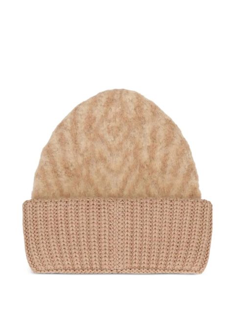 FENDI chevron FF beanie - Neutrals