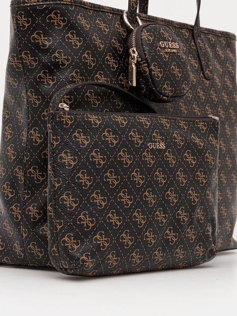 Guess torebka POWER PLAY kolor brązowy HWQG71 24240