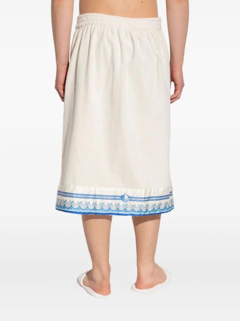 Versace Underwater Barocco wrap towel - White