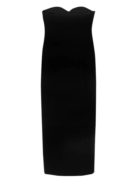 KHAITE strapless midi dress - Black - zdjęcie produktu nr 1