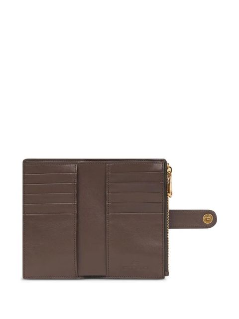 ETRO paisley-jacquard wallet - Brown