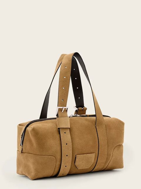 AllSaints torebka zamszowa ARES - zdjęcie produktu nr 2