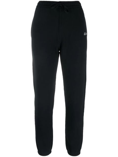 MC2 Saint Barth logo-embroidered cotton track pants - Black - zdjęcie produktu nr 1