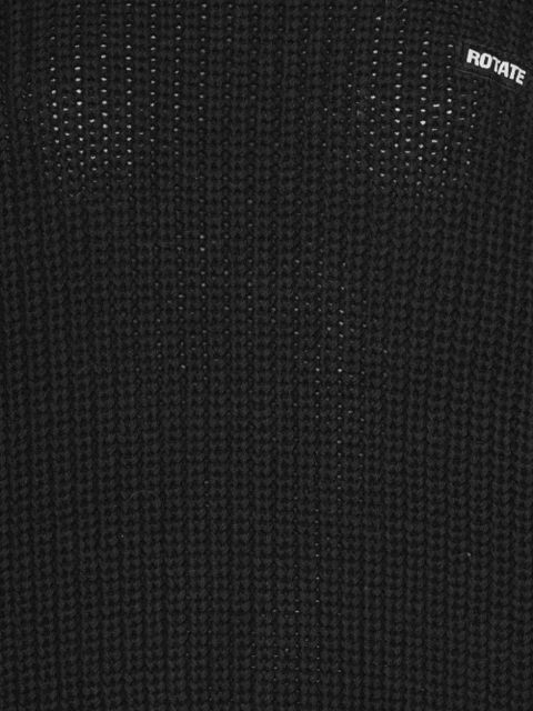 ROTATE BIRGER CHRISTENSEN ribbed turtleneck sweater - Black