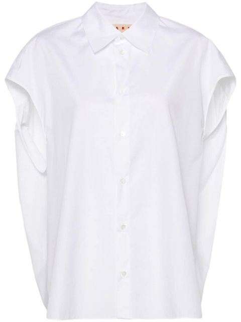 Marni poplin sleeveless shirt - White - zdjęcie produktu nr 1