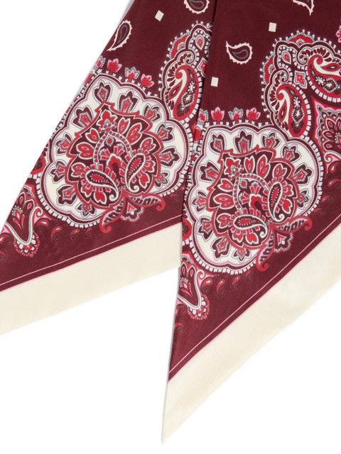 PINKO paisley-print scarf - Red