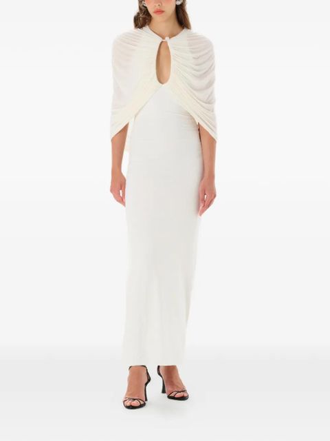 MANURÍ Kokon draped-detail dress - White - zdjęcie produktu nr 2