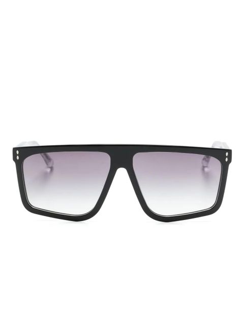 Isabel Marant Eyewear rectangle-frame sunglasses - Black - zdjęcie produktu nr 1