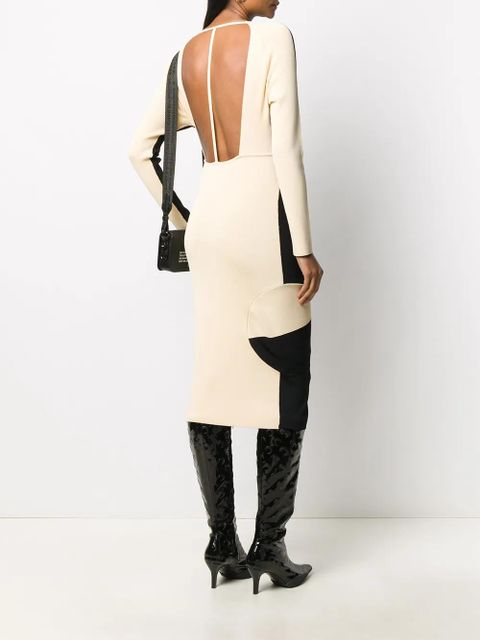 Off-White Front n' Back ribbed-knit dress - Black - zdjęcie produktu nr 2