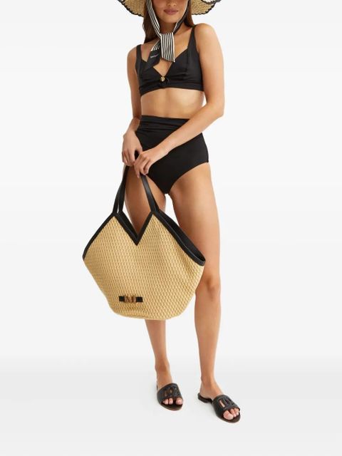 Max Mara high-waisted charm Salli bikini bottoms - Black