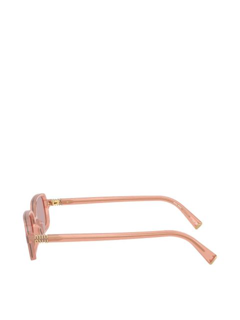 Miu Miu Eyewear rectangle-frame sunglasses - Pink