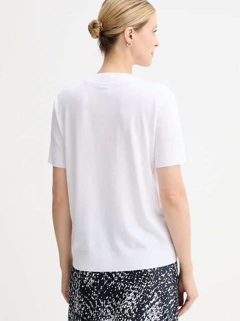 Calvin Klein t-shirt damski kolor biały LV044B206G - zdjęcie produktu nr 2