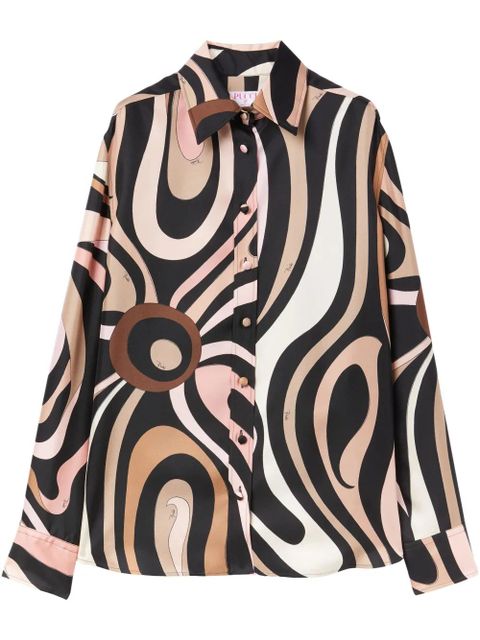PUCCI Marmo silk shirt - Black - zdjęcie produktu nr 1