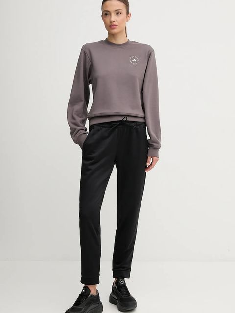 adidas by Stella McCartney bluza treningowa damska kolor szary gładka JW4692