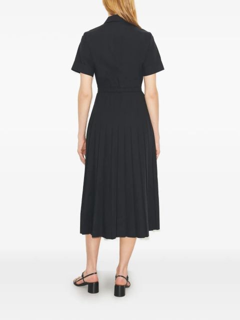 Tory Burch pleated poplin shirtdress - Black