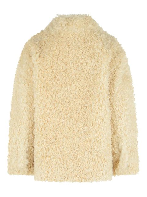 ISABEL MARANT Tarvey sheepskin-effect button jacket - Neutrals - zdjęcie produktu nr 2