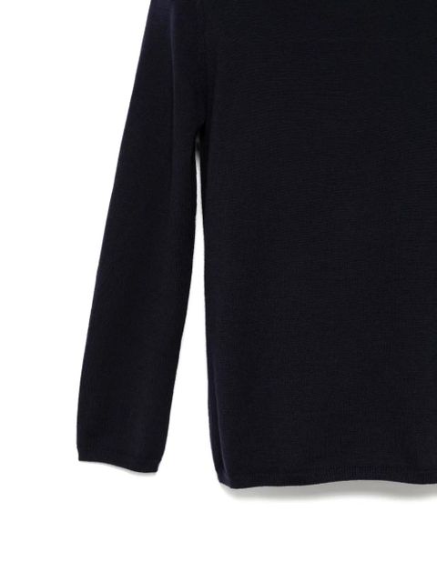 Comme Des Garçons exaggerated-shoulder wool jumper - Blue