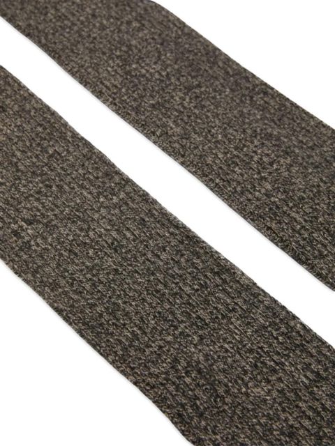 Max Mara Parisian ribbed metallic socks - Brown