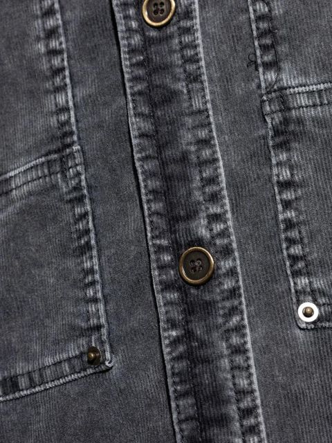 MARANT ÉTOILE patch-pocket corduroy shirt - Grey