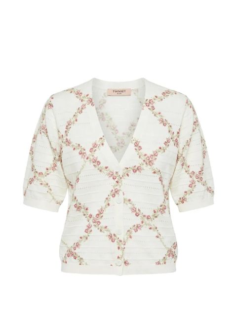 TWINSET cherry-print cardigan - Neutrals - zdjęcie produktu nr 1