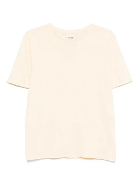 KHAITE cotton T-shirt - Yellow - zdjęcie produktu nr 1