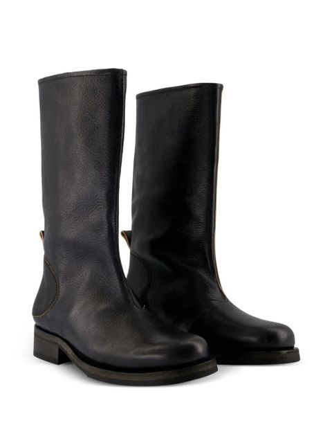 OUR LEGACY Haul Camion almond toe leather boots - Black - zdjęcie produktu nr 2